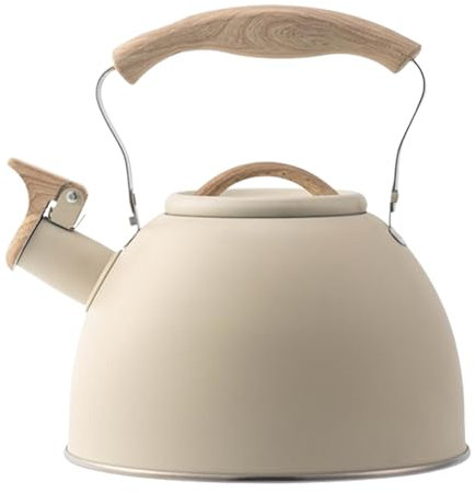 Bouilloire à sifflet - Bouilloire à thé avec sifflet - Accessoires de cuisine élégants - Bouilloire à thé en acier inoxydable - Bouilloire à thé avec infuseur - Bouilloire à thé sifflet pour