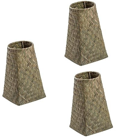 MAGICLULU 3stücke Handgefertigte Rattanvase Für Trockenblumen Rustikales Handgewebtes Blumenarrangement Vielseitig Einsetzbar Für Dekoration Pflanzenbehälter Farbe Zufällig
