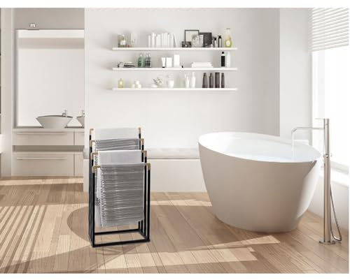 10836 Towel Rail Towel Rail Steel Bamboo