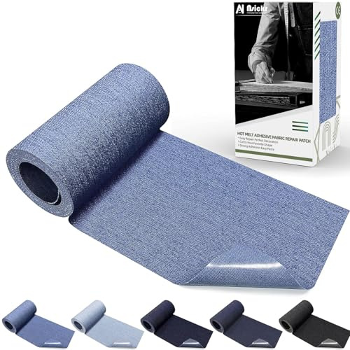 Nsickr -Jean Patches zum Bügeln auf innen und außen. Verschiedene Blautöne Patches Repair Kit. Jeans. Reparaturset für Kleidung. Starker Klebstoff. Mehrere Spezifikationen (Himmelblau, 8 × 153 CM)