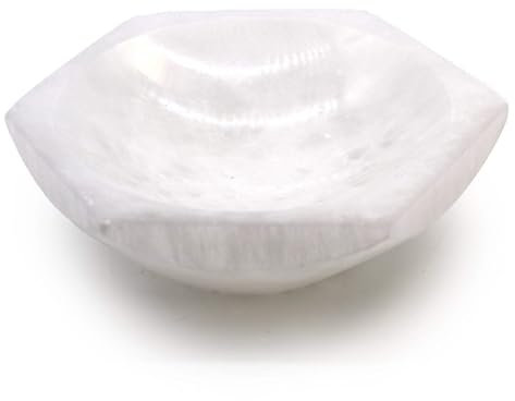 LINE NATURA Cuenco Hexagonal de selenita - 15cm