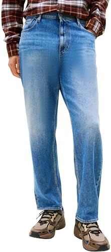 Tommy Jeans Vaqueros Hombre Sonny Tapered Fit, Azul (Denim Medium), 34W/32L
