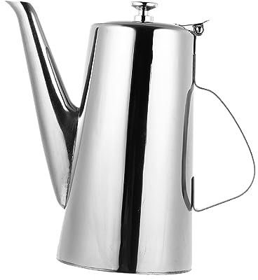 BRIGHTFUFU Große Küchenölflasche Aus Edelstahl 2.0l Auslaufsichere Ölkanne Für Olivenöl Essig Sojasauce Geeignet Für Küche Restaurant Bar Buffet