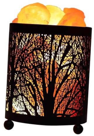 Aromatherapy Lamp Metal Basket Small Bedside Table Lamp Decorative Night Light for Night Light Bulb Included UK Plug