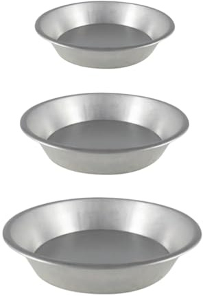 Generico Italia Magazzini Set 3 Ruoti Per Dolci Tortiere Per Forno In Alluminio Pastiera Napoletana 22-26-30 cm
