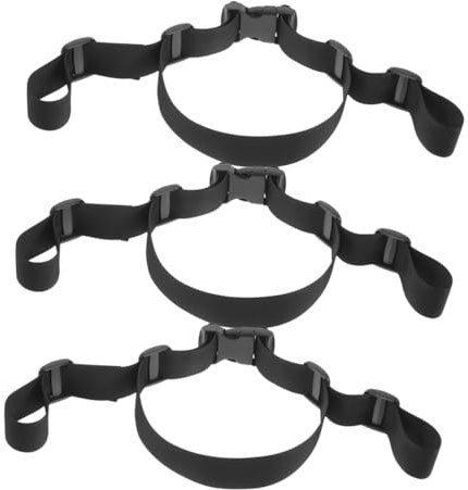 Toyvian Cinghie di Sicurezza Regolabili in Poliestere per Seggioloni e Passeggini 3 Unitá Cinghia Fissaggio Versatile per Neonati in Casa e Durante gli Spostamenti