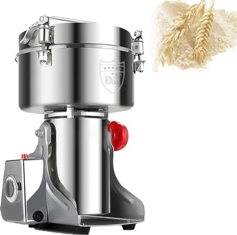VzxCrue Moulin à Grains éLectrique, Moulin à CéRéAles Multifonction, Moulin à éPices Et Herbes Aromatiques pour La Maison,pour éPices Et Café 430/-2000g