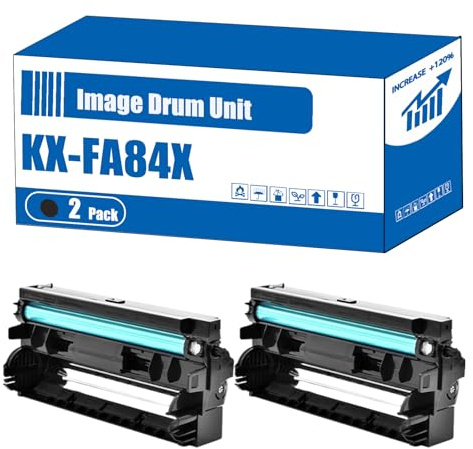 Compatible for Panasonic KX-FA84X Image Drum Unit KX-FL511 KX-FL511G KX-FL511SP KX-FL512 KX-FL513 KX-FL540 KX-FL543 KX-FL611 KX-FL611E KX-FL611G Printers (2-Pack Black)