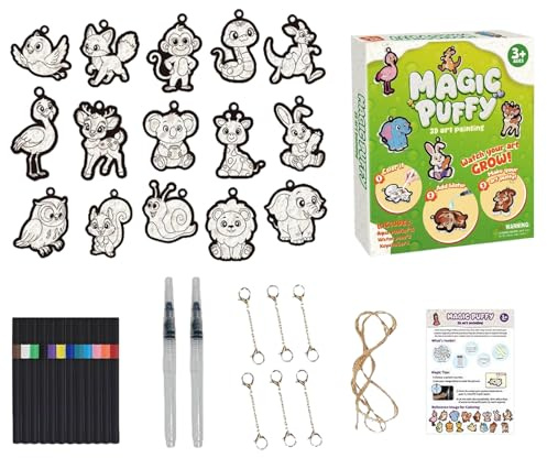 Mppchhn Coffret De Dessin Texturé En Mousse 3D,Stylo Marqueur pour Loisirs Créatifs de Peinture,Kit De Peinture À Effet 3D Magique | Pour Et Adultes Projets Créatifs Activité Décoration De La Maison