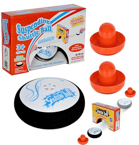 Shuttle Ball,Portable Air Hockey,portables Air Hockey Set,Hover Hockey Set Kids,mini Electric Floating Hockey Mit 2 Roten Air Hockey Drückern,lufthockey Brettspiel Spielzeuggeschenk Für Kinder