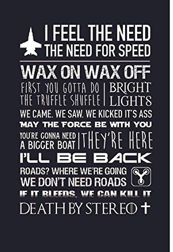 Artylicious Feel the need for speed, 80er Filmzitate, A2, Kunstdruck