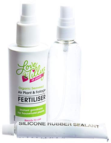 Biotope Aquatics Ltd - AIRPLANT COMPLETE CARE KIT- contains fertiliser, mister spray bottle & glue - easy to care for your tillandsia