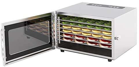 Generic Essiccatore per Frutta disidratatore per Alimenti a 6 vassoi per Frutta, Carne, Verdura, Erbe essiccate e Fiori