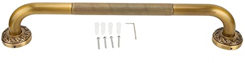 Haltegriff Metall Dusche 42cm Rutschfest Griffstange Badezimmer Haltegriff Bad Haltegriffe Kupfer Sicherheitsgriffe für Senioren und Kinder Farbe Bronze