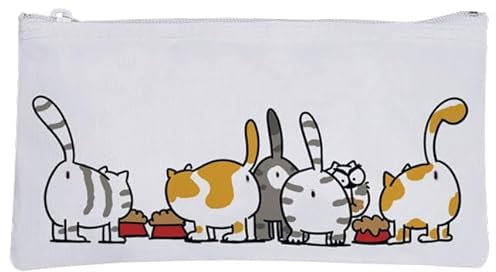 Rannenberg & Friends | Etuitasche - „Catzz“ | Motiv: lustige Katzen | Täschchen für Stifte, Schminkzeug, Reiseuntensilien, Medikamente, Krimskrams uvm. | Wasserabweisend, Reißverschluss, Multicolor