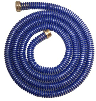 JXHONG Industrial Grade HVLP Flexible Whip Hose, 8 Feet Long, Metallic Fitting, Ultra-soft and high strength PU material, Operating Temperature -4 °F to 194 °F