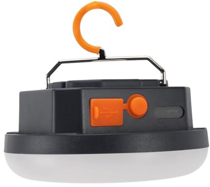 Campingleuchte mit Akku mit Großer Kapazität, Wasserdichte LED-Zeltlaterne 4800 MAh für Wartung, Angeln, Notfall, mit Haken, USB-Typ-C-Lademethode