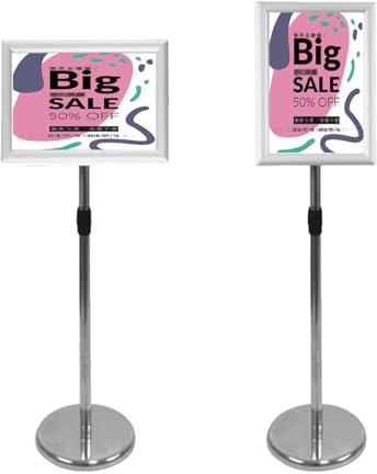 Schilderständer Bodenständer Schilderhalter A3 Plakatständer Werbetafeln Plakatständer Bodenständer Anzeigetafel a3 Silber