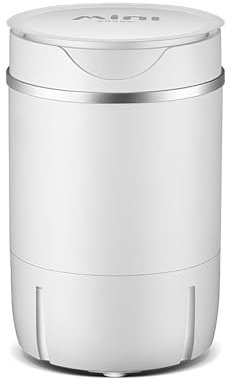 FfiMe Lavatrice Compatta, Lavatrice a Vasca Singola 2 in 1 e Centrifuga, Design Compatto Portatile, Lavatrice Combinata Semiautomatica per Dormitori e Appartamenti
