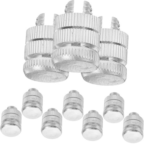LIFKICH 10pezzi Connettori Doppia Madrevite Per Recinzione Elettrica Facili Da Installare Compatibili Con Varie Tipologie Di Filo e Accessori Soluzione Versatile Per Sistemi Di Allerta Al