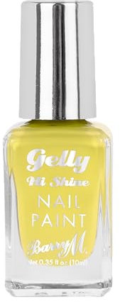 Barry M Gelly Hi Shine Nail Paint Shade Yellow Limoncello |Yellow Nail Polish | Glossy Finish