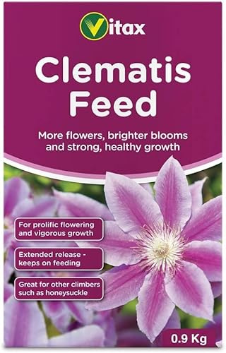 Clematis Fertiliser 0.9 Kg - Organic Pelleted Plant Food for Vibrant Blooms, Healthy Growth of Clematis, Honeysuckle, Ivy & Climbing Plants, Rich in Potassium & Natural Nutrients
