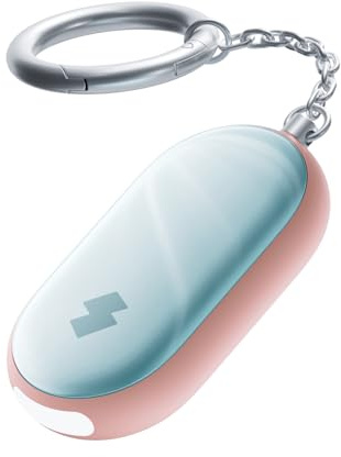 SwitchBot Persönlicher Taschenalarm für Frauen mit 130dB Sirene & Blitzlicht, IP65 Wasserdichter Selbstverteidigungs Schlüsselanhänger mit Ortung, Perfekt für Frauen, Kinder und ältere Menschen, Rosa
