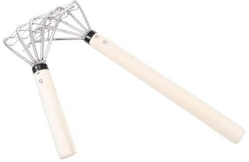 IWOWHERO Râteau à Palourdes Et Fruits De Mer en Acier Inoxydable 304, Usage Plage Et Jardin, Râteau à Griffes 5 Dents, Outil Creusage Polyvalent pour Coquillages Et Sol