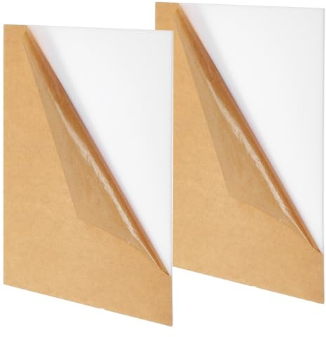 NBEADS 2 Stück Weiße Acrylglasplatte, 30x20cm/11.8x7.87 Zoll Gegossenes Plexiglas 3mm Dicke Acrylplatte Zum Gravieren Für Modellbau Dekorationen Schilder DIY Bastelprojekte