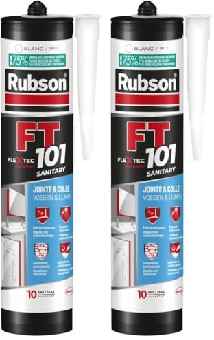 Rubson - Mastic d'étanchéité FT101 - Sanitaire -280ML - Rubson (Lot de 2)