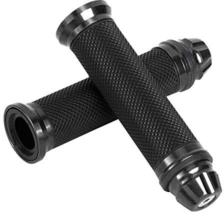 Hlyjoon Lenkergriffe 7/8 / 22mm 1 Paar Motorrad Gummi Griffe Universal Handgriffe Links Rechts rutschfeste Aluminiumlegierung für Motorrad Dirt Bike(Lila)
