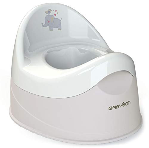 BABYLON Kinder Töpfchen Duet, Kinder Toiletten mit Herausnehmbarer Schüssel, Kinder Klo, Nachttopf für Kinder/WC Sitz Topf, Jungen/Mädchen Kindertöpfchen ab 1 Jahr, Baby Zubehör, Grau