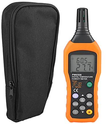 Handheld Hochzuverlässiges Thermometer Professionelles Hygrometer Standard-Temperatur-Feuchtigkeitsmesser für Baustellen für Büros