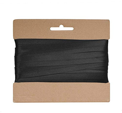 20m Schrägband Satin ca.15mm gefalzt Kantenband Einfassband große Farbwahl
