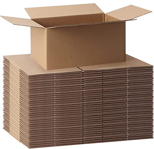 CRUGLA 40-pack fraktlådor 8 x 6 x 4, kartonglådor för småföretag, korrugerad brevlåda bulk för förpackning