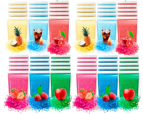 SIDRAL - 1000 grs. / 50 monodosis Degustación - Azúcar para Maquina de Algodón, Azucar de Sabores - 6 Sabores: Fresa, Manzana, Cereza, Cola, Tropical y Frambuesa (sabores)