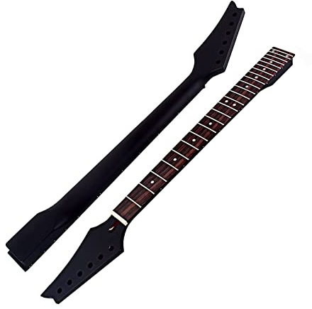 Unfertiger Gitarrenhals E-Gitarrenhals 24 Bünde Für Gitarrenersatz Dot Inlay