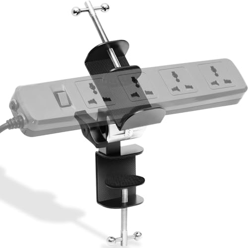 Liquid Stands Piano Stand Power Strip Mount - Fits 1 to 3.4 - Sturdy Desk Clamp Mount with Cable Management