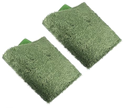 UKCOCO 2 Alfombras de para Reptiles Sustrato para Alfombra para de Tortugas Revestimiento Natural 2 Piezas Cómodo y Limpio