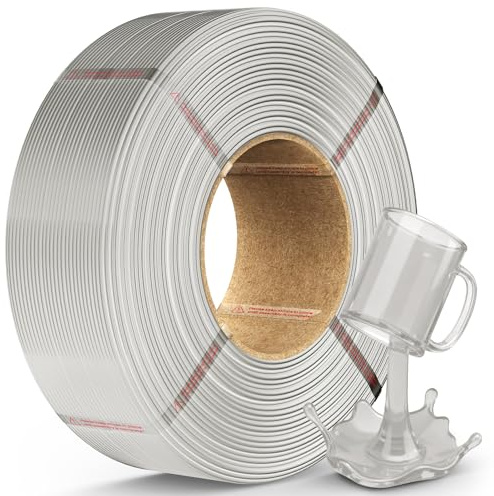 JAYO PETG Refill Filament 1.75mm Transparent 1.1KG, Zäh PETG 3D Filament