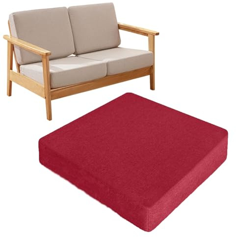 Generico Cuscino per Sedia con Rialzo, Cuscino del Sedile Antiscivolo Spesso per Pavimento, per Anziani, Cuscini per Sedili da Esterno per Adulti, per Ufficio, Sedia a Rotelle,Wine Red,40x40x10cm