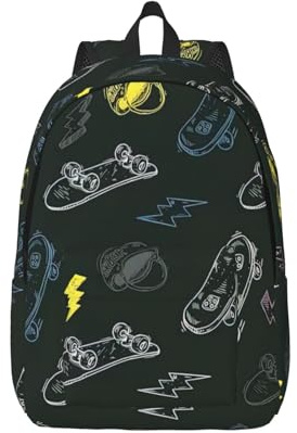 DIEzig Graffiti Skateboard Printing Drawstring Backpack,Boys' String Bag Sackpack Cinch Water Resistant For Gym Sport Yoga School