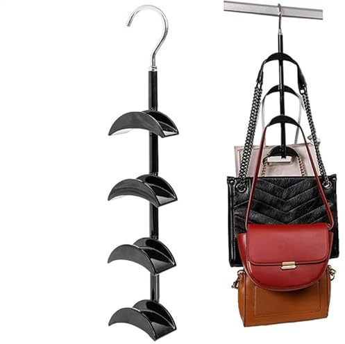 Gacqpli Supporto per borsetta, organizer per borse nell'armadio, salvaspazio, per pochette, cravatte, cappelli, sciarpe, reggiseni
