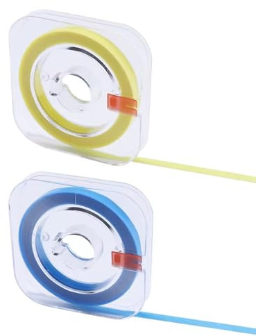 HUVZOR Zahnschleifpapier 20/30μm,4mm×6m Gelb/lila - Schleifwerkzeuge Professionelles Zahnpolierstreifen Set für Zahnzwischenräume,Tiefenreinigung und Polieren der Zähne