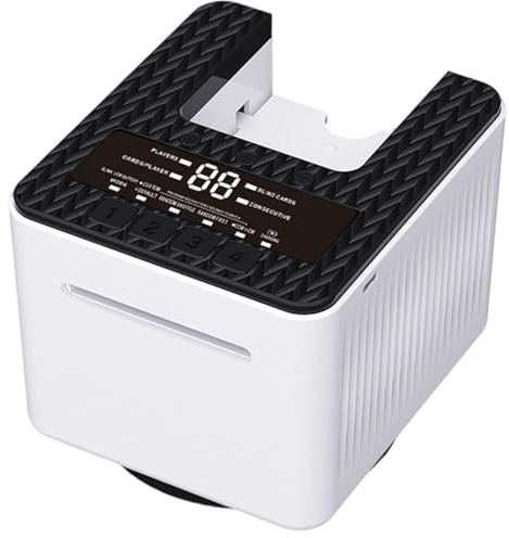 Barajadora Y Repartidora Automática De Cartas, Máquina Repartidora De Cartas con Marcador Y Póquer, Rotación De 360°, Batería Integrada De 4000 Mah, Máquina Dispensadora De Cartas, para Texas