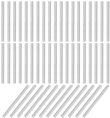 QUARKZMAN 55 Stück Dübel 4mm x 60mm Regalstifte 304 Edelstahl Regalhalter Für Regale Schränke Möbel Nickelbeschichtet Silberton Beschichtet Silberton