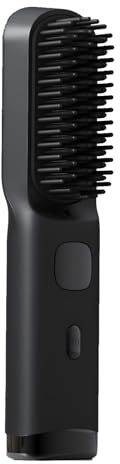 Tragbarer Haarglätter und Lockenwickler, kabellos und wiederaufladbar, 4000-mAh-Akku, 4 Temperatureinstellungen, negative Ionen, reisefreundlich