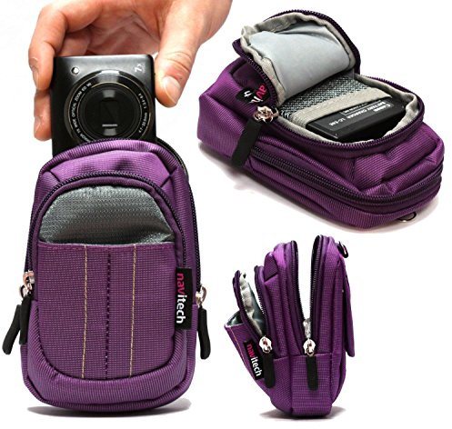Navitech Étui Violet Compatible avec Appareil Photo numérique/Compact Compatible avec Nikon Coolpix W100