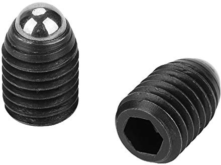10Pcs Vis à Billes M12x16 Plongeur à Bille en Acier au Carbone Hexagonale à Ressort pour le Positionnement et Fixation Mécanique Gabarit Montage