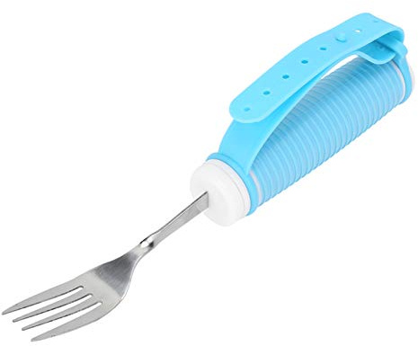 Ayudas para comer Tenedor Tenedor giratorio de acero inoxidable Utensilios para comer giratorios para personas mayores con artritis MS Temblores en las manos Discapacitados